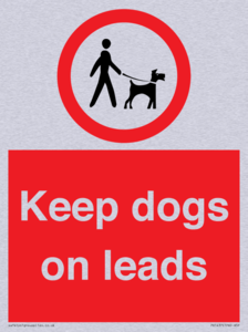 Keep dogs on leads